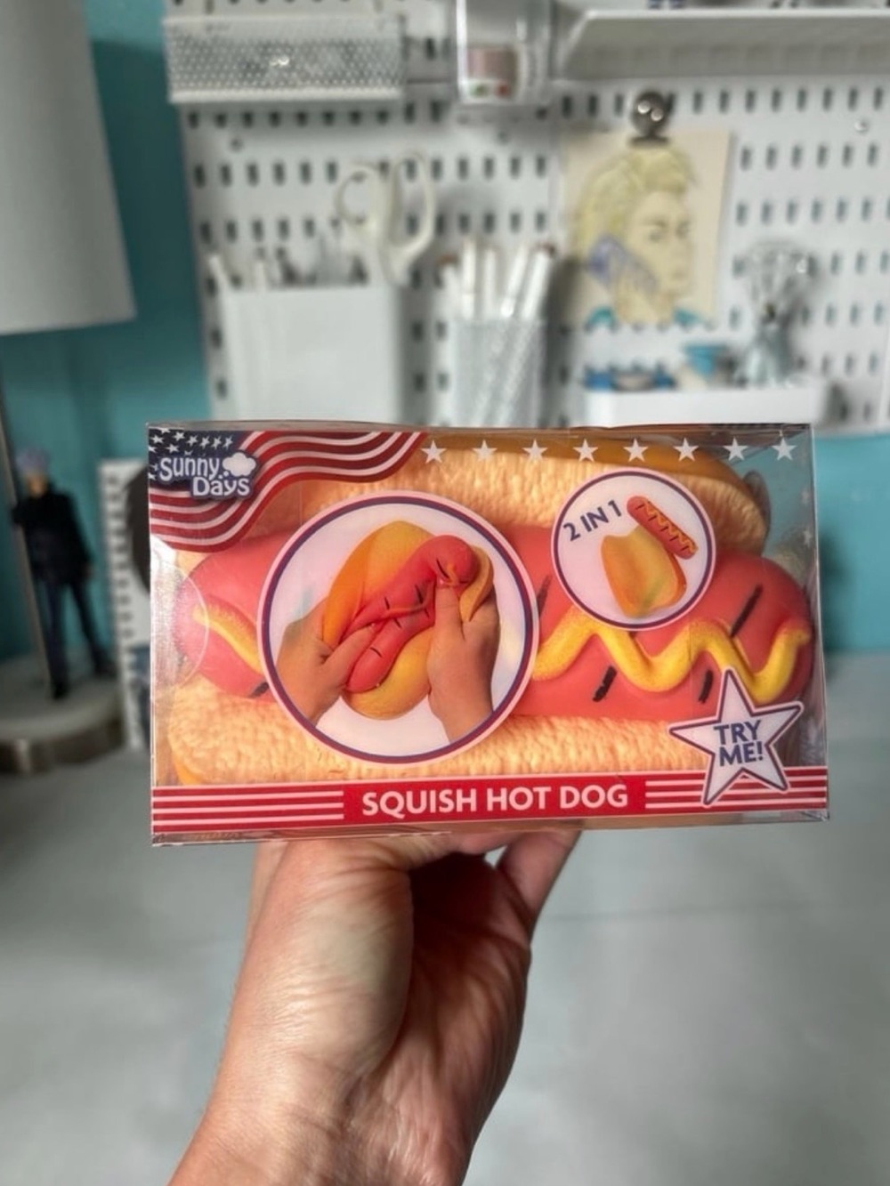 Sunny days squishy hotdog viral fidget tik tok